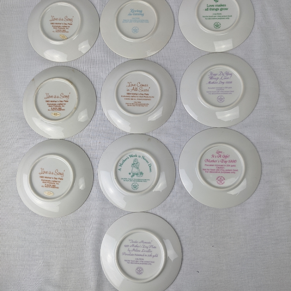 Avon 1980's-90's mother's day plates. Collectable - Picture 6 of 8